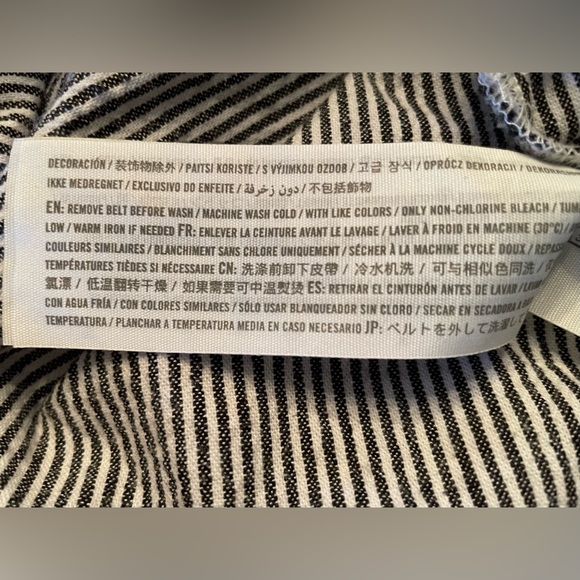 HOLLISTER Black/white Stripe Mini Sundress Sz Medium - Picture 7 of 10